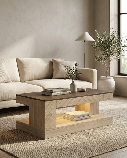 Two-Tier Storage Coffee Table