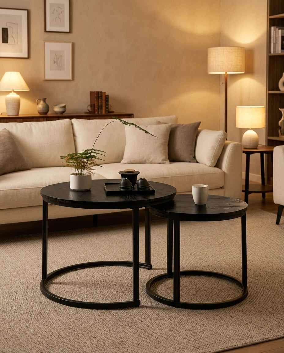 Nesting Coffee Tables, Set of 2