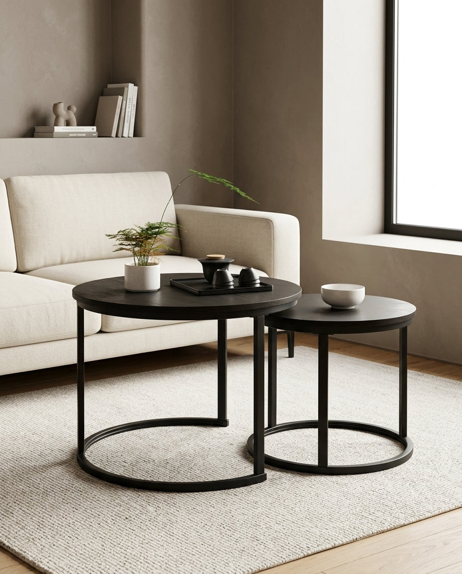 Nesting Coffee Tables, Set of 2