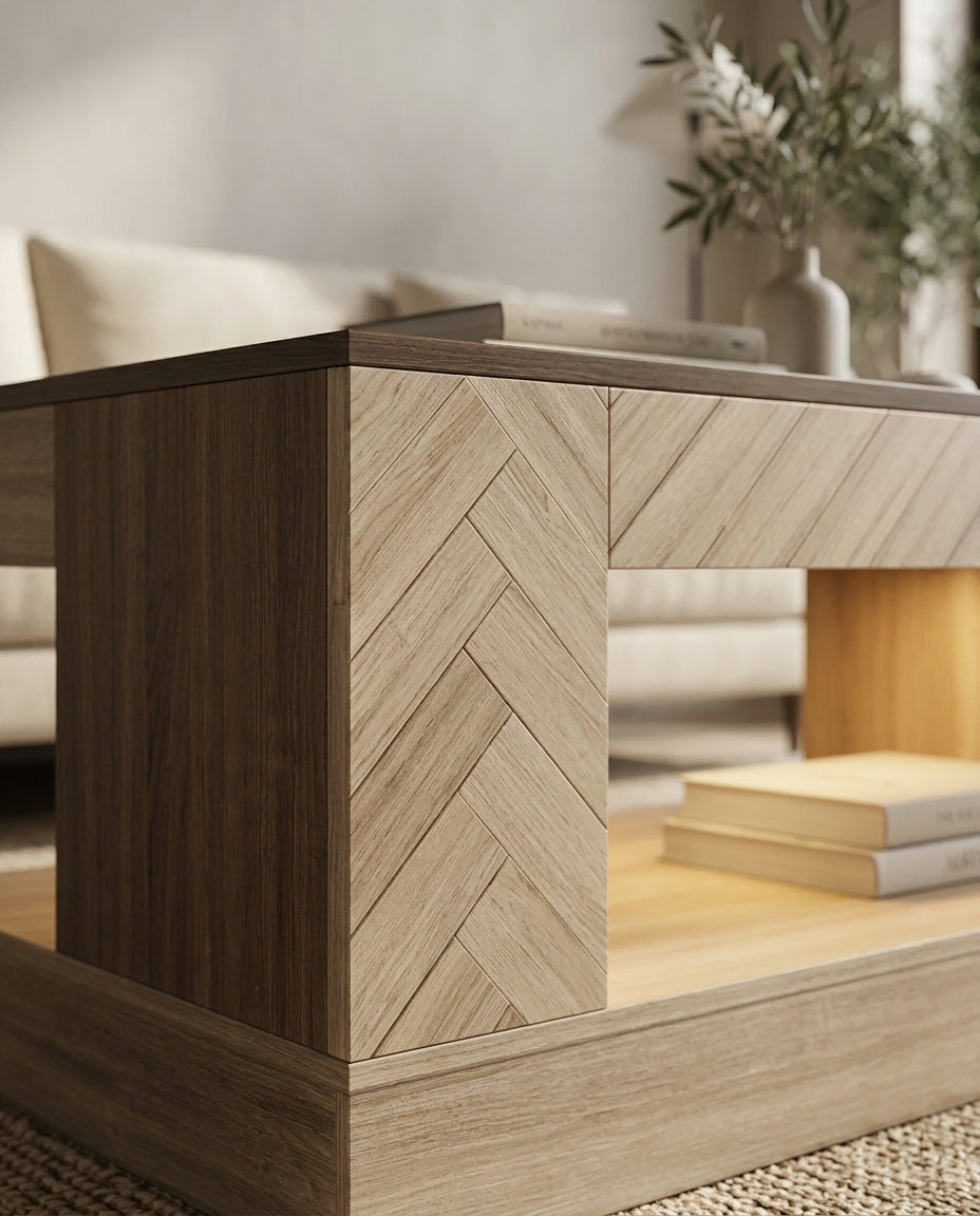Two-Tier Storage Coffee Table