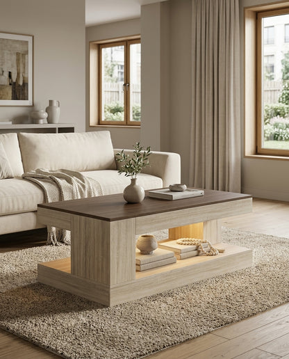 Two-Tier Storage Coffee Table