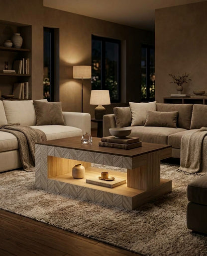 Two-Tier Storage Coffee Table