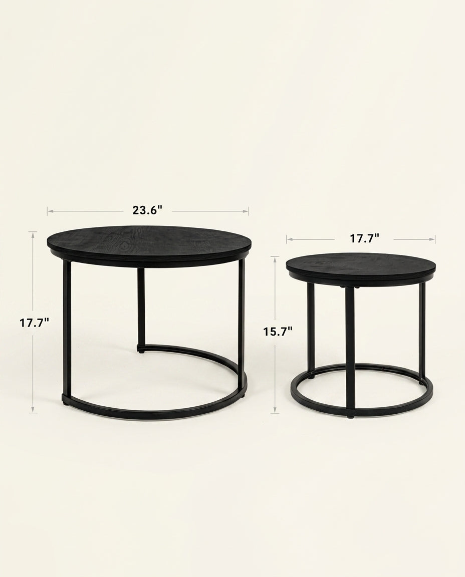 Nesting Coffee Tables, Set of 2