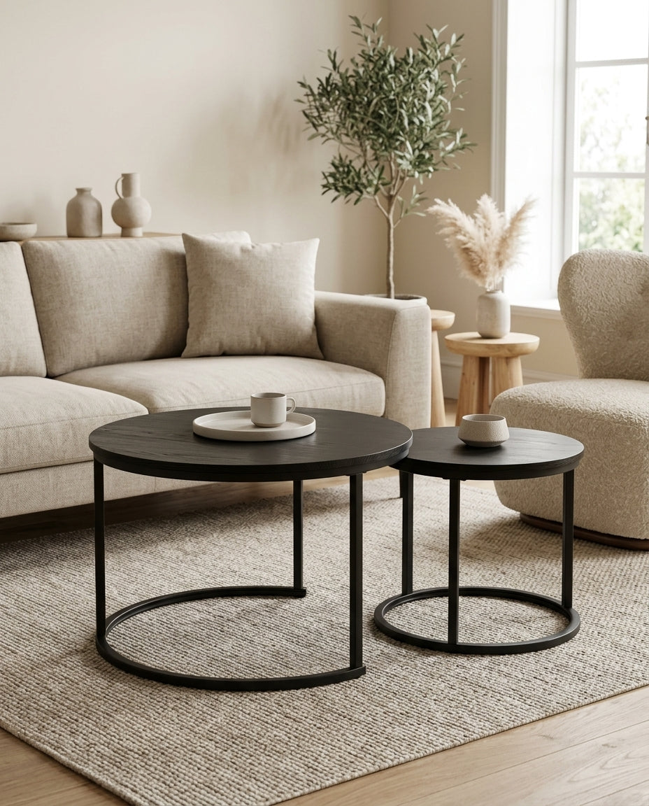 Nesting Coffee Tables, Set of 2